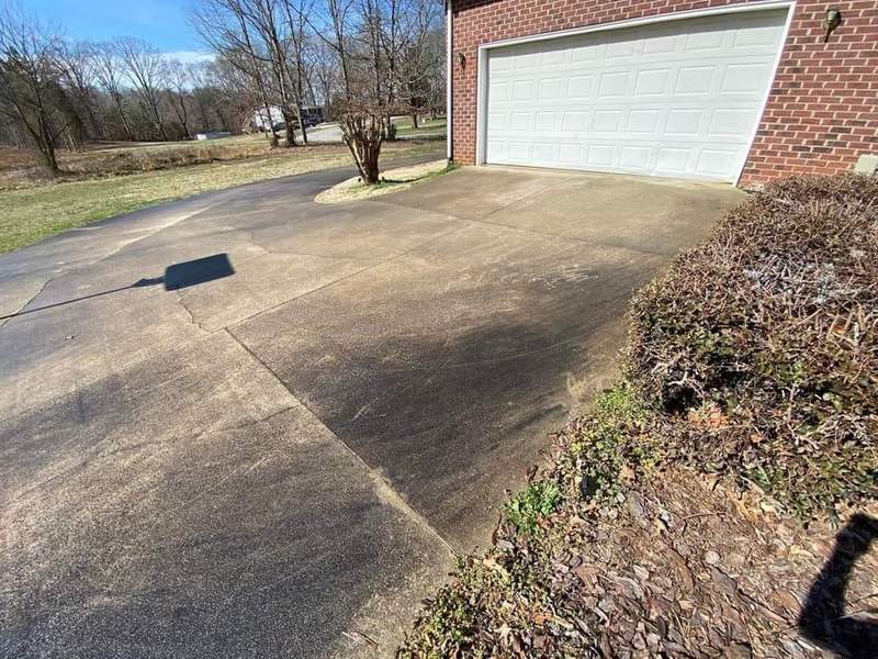 Before Concrete Cleaning